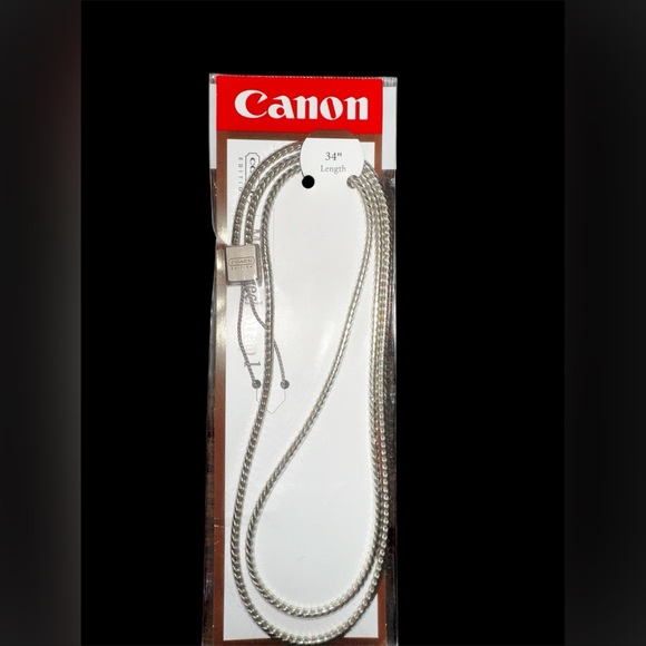 Coach Silver Camera Strap